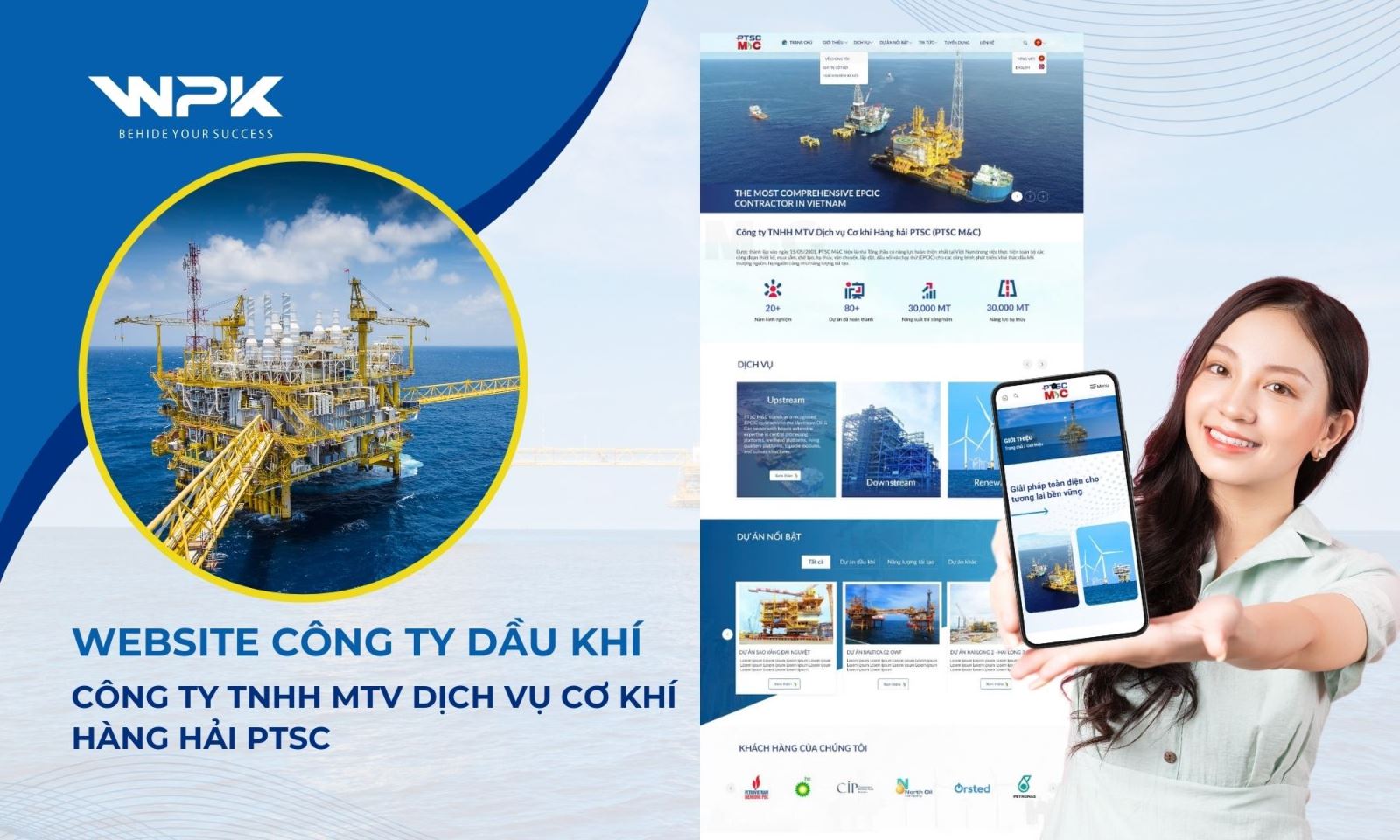 Dự Án Thiết Kế Website Cho Tập Đoàn Dầu Khí PTSC M&C