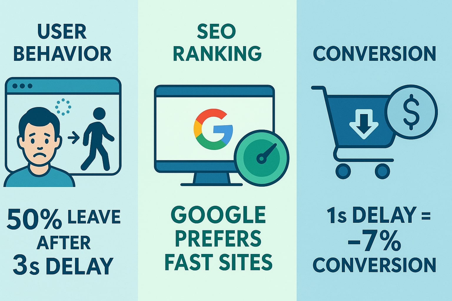 Vì sao tốc độ ảnh hưởng đến SEO và doanh thu