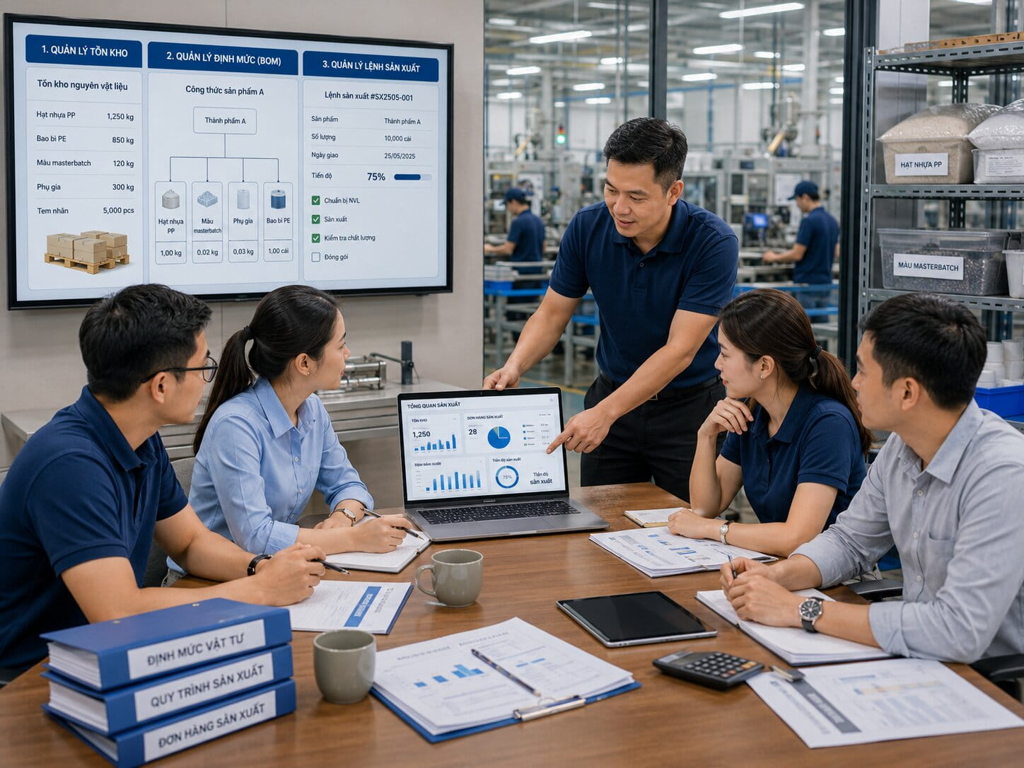 module cần thiết cho phần mềm quản lý sản xuất