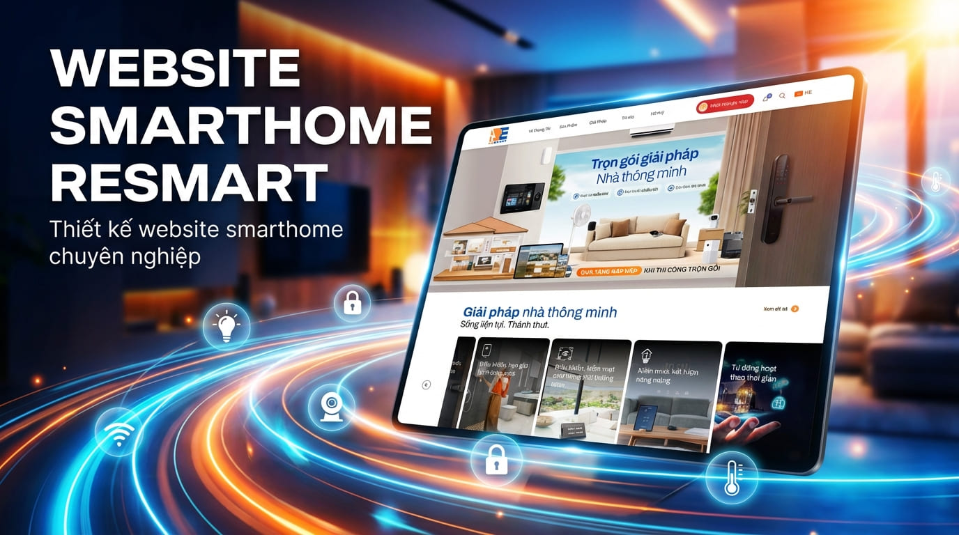 thiet ke web smarthome nha thong minh